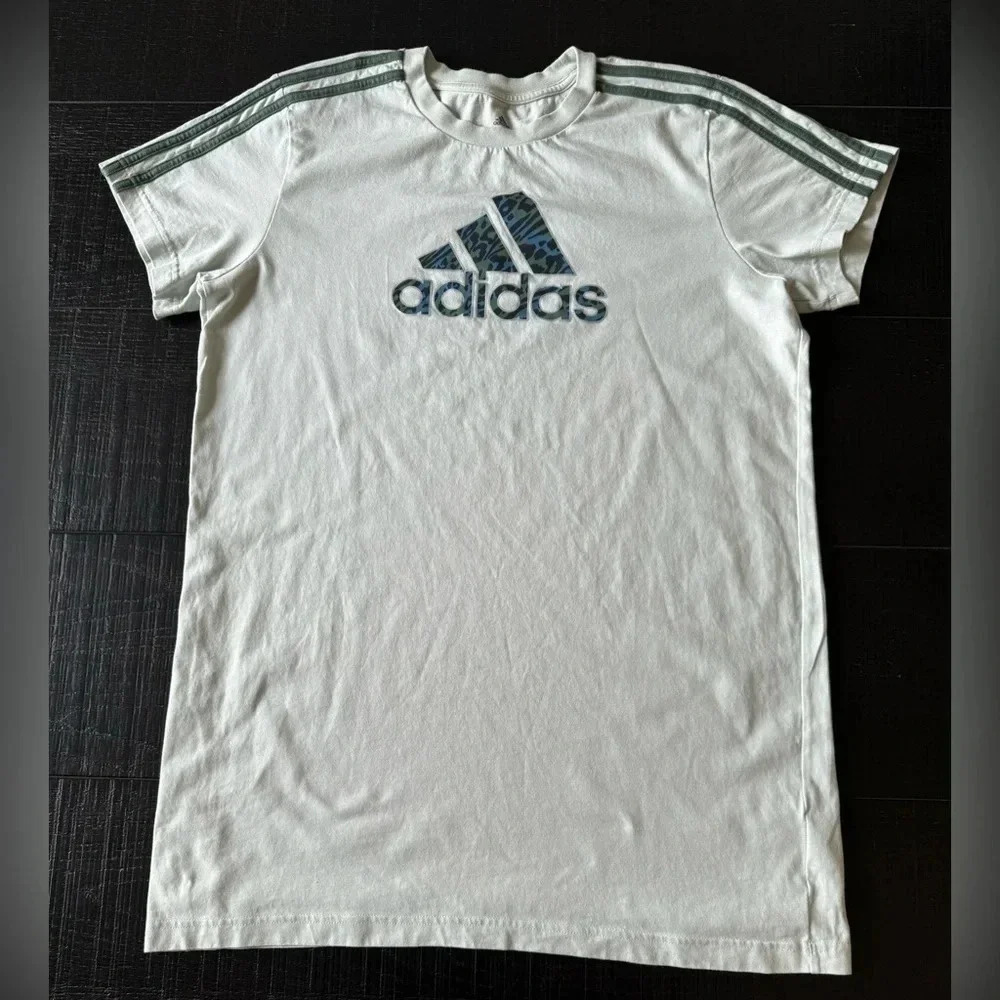 Adidas Bos Leo T-Shirt Dress SZ M green